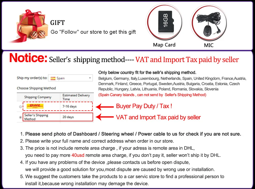 No tax -MIC card