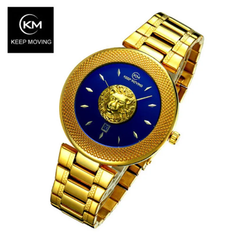 

KEEP Moving Mens Watches Top Brand Luxury Sport Watch Steel Date Week Waterproof Quartz Watch for Men Clock Relogio Masculino