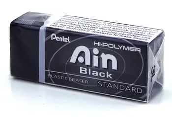 Pentel ZEAH06 Gomma nera con design grafico Gomma professionale serie Ain