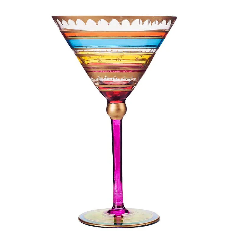 Цветной рисунок большой хрустальный бокал для шампанского прозрачный стакан бокалы для красного вина рюмки для водки чашки hoem Бар Отель посуда для вечеринки
