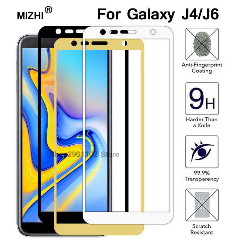 Защитное стекло для Samsung J4 J6 Plus J 4 6 4j 6j закаленное защиты экрана на Galaxy J4plus J6plus 2018