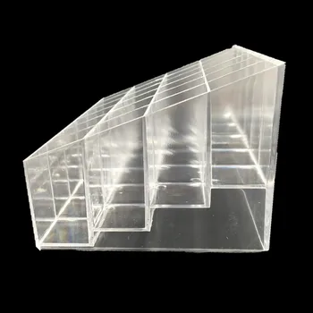 

Clear Acrylic Lipstick Pen Storage Boxes Display Showcase Stand Cosmetic Organizer Makeup Carrying Case Holder Container