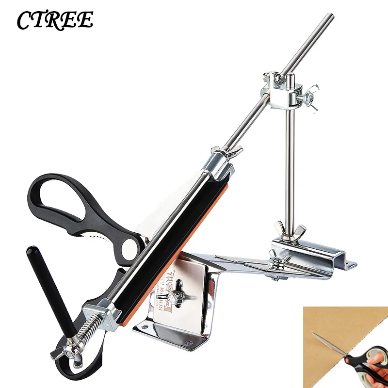 

CTREE 1PC Stainless Steel Sharpener Fixed Angle Sharpener Professional Sharp Tool Chef Kitchen Knife Kitchen Accessories C788