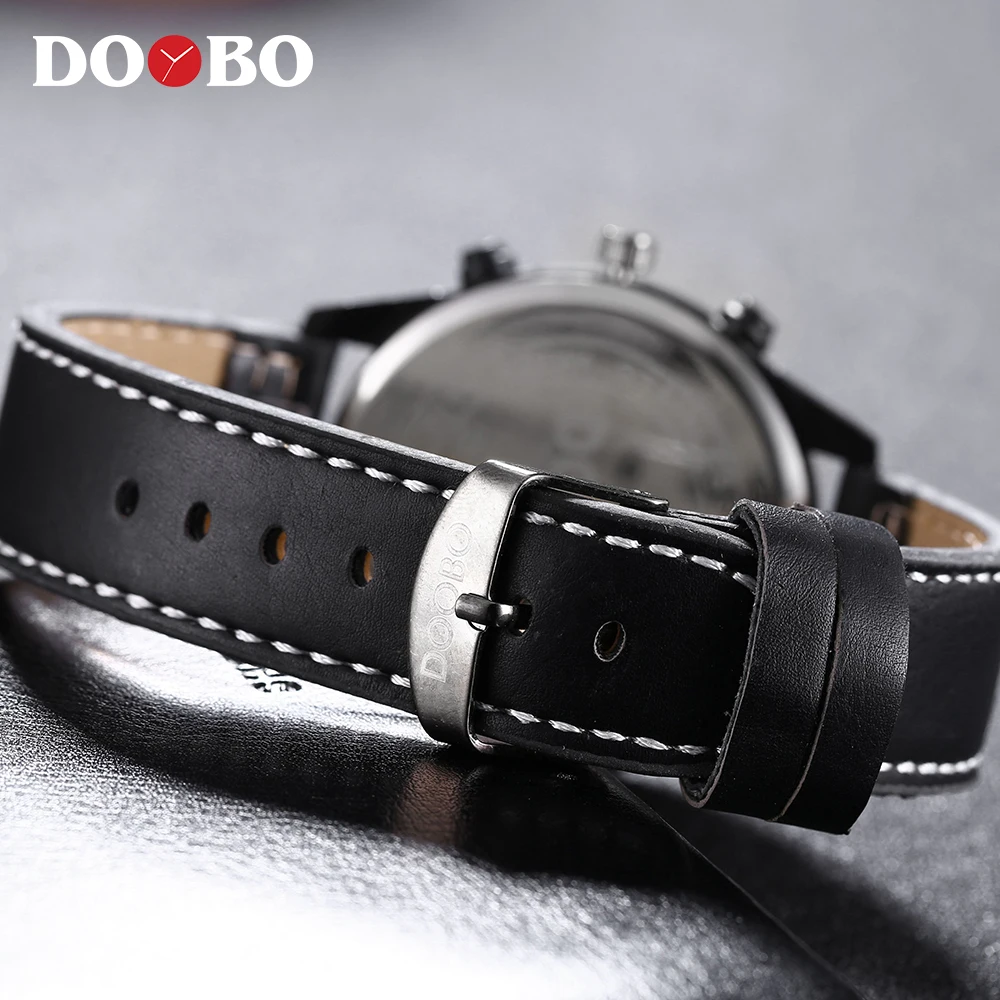 Часы наручные DOOBO Мужские кварцевые аналоговые брендовые Роскошные модные