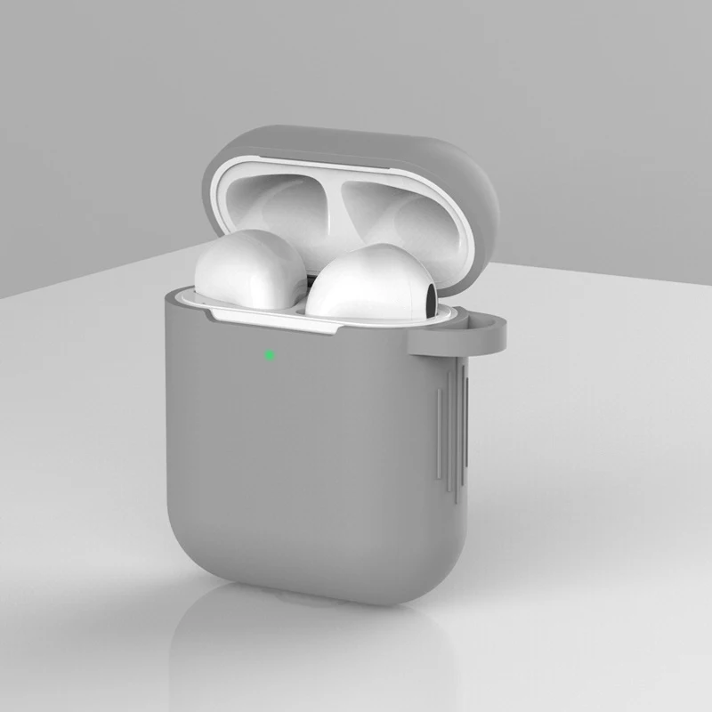 ТПУ Силиконовые Bluetooth беспроводные наушники чехол для AirPods защитный чехол Аксессуары для кожи для Apple Airpods зарядная коробка