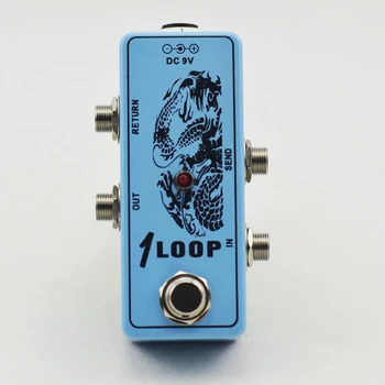 

True-Bypass Looper Effect Pedal Guitar Effect Pedal Looper Switcher true bypass guitare pedal Mini Light blue Loop switch