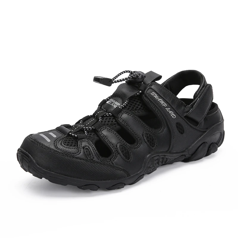 preço 2018 Sandálias de Verão Sapatos Ao Ar Livre Homens Antiderrapantes Chinelos de Praia Masculino Malha Respirável Sports Shoes Caminhadas Tênis Tenis Masculino