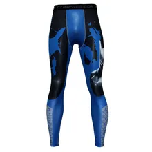 Новинка, мужские компрессионные штаны для бега, мужские обтягивающие леггинсы для велоспорта с героями мультфильмов, Бэтмен, для бега, Hombre, спортивные Леггинсы