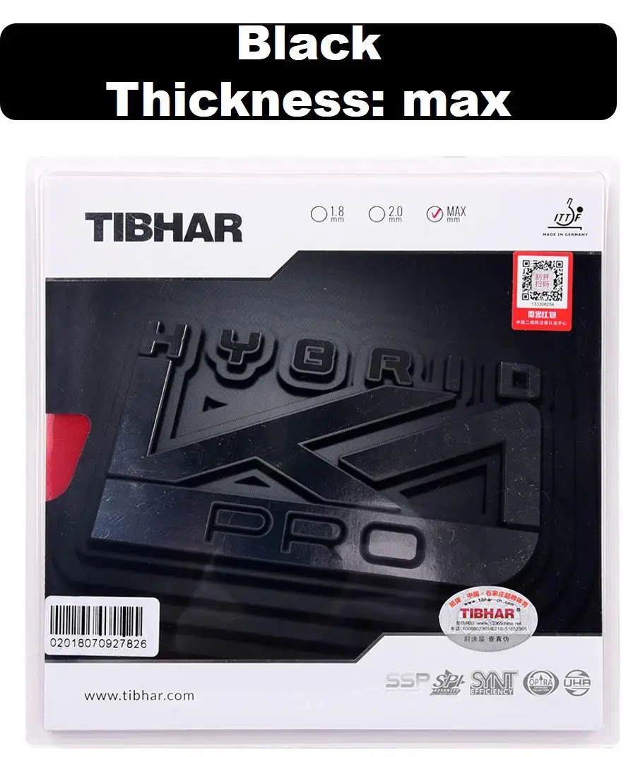 Tibhar Высокое качество Гибридный Pro K1 национальная команда использовать Pips-in настольный теннис резиновая губка для пинг понга прыщи в резиновой Tenis De Mesa - Цвет: black