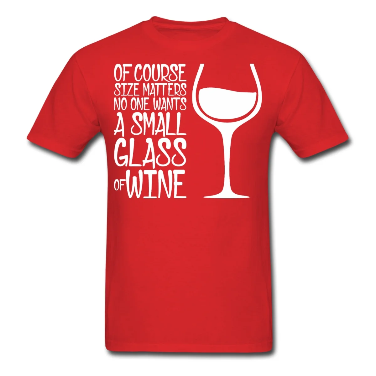 size matters wine glass mens t shirt funny t shirt men summer short size matters shirt