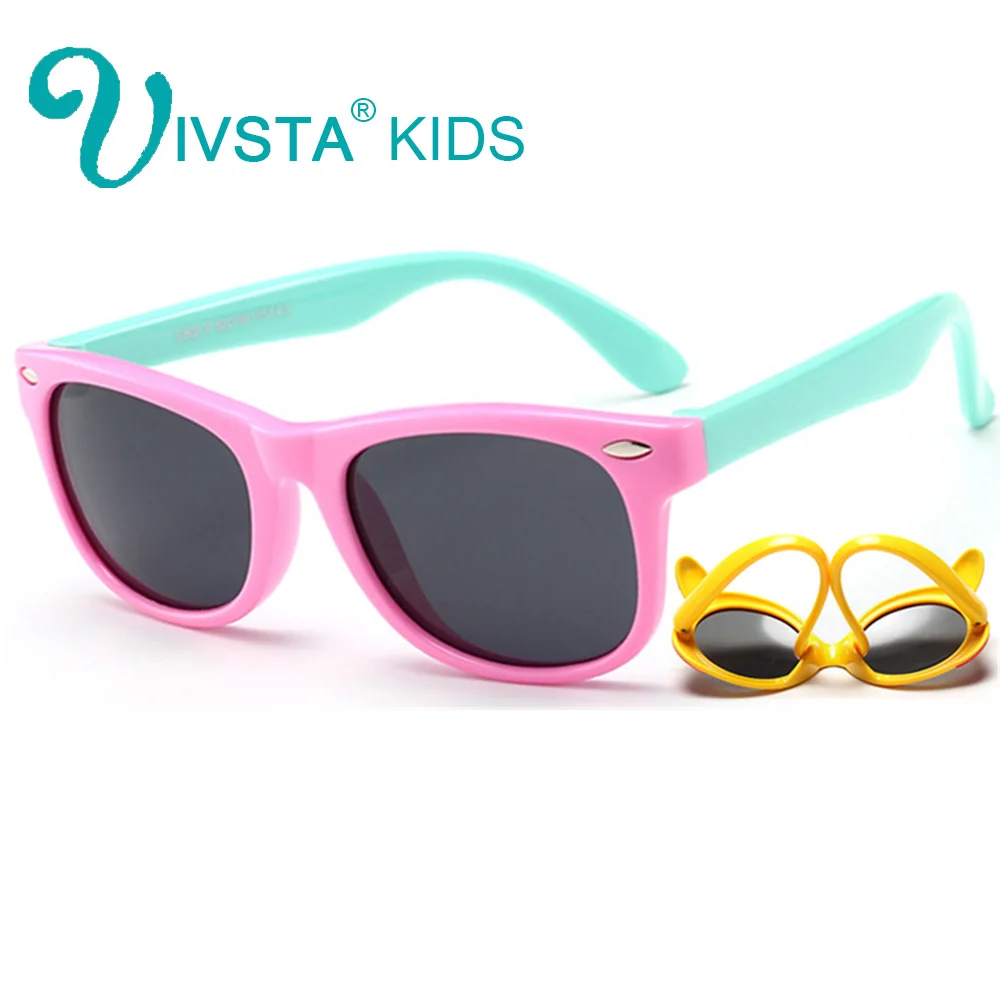 IVSTA детские солнцезащитные очки для девочек, очки с оправой, детские солнцезащитные очки для детей, лето, поляризационные, UV400, детские солнцезащитные очки для мальчиков