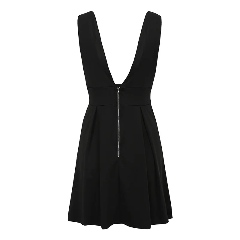 Romacci mujeres atractivas vestido sin mangas Floral bordado playa vestido Deep V cuello Backless elegante vestidos de damas más tamaño Ropa
