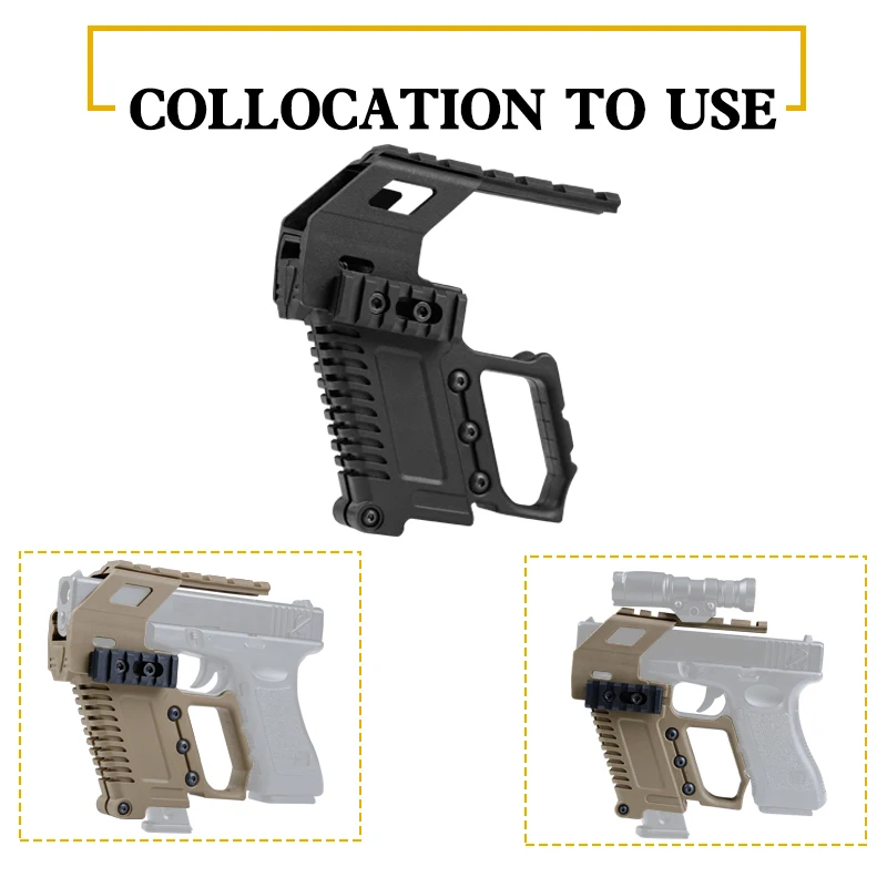 

Outdoor Hunting Gun Scope Mount Durable Series Rail Base Loading Device for Glock Pistol Shooting Scope Mount Accessories