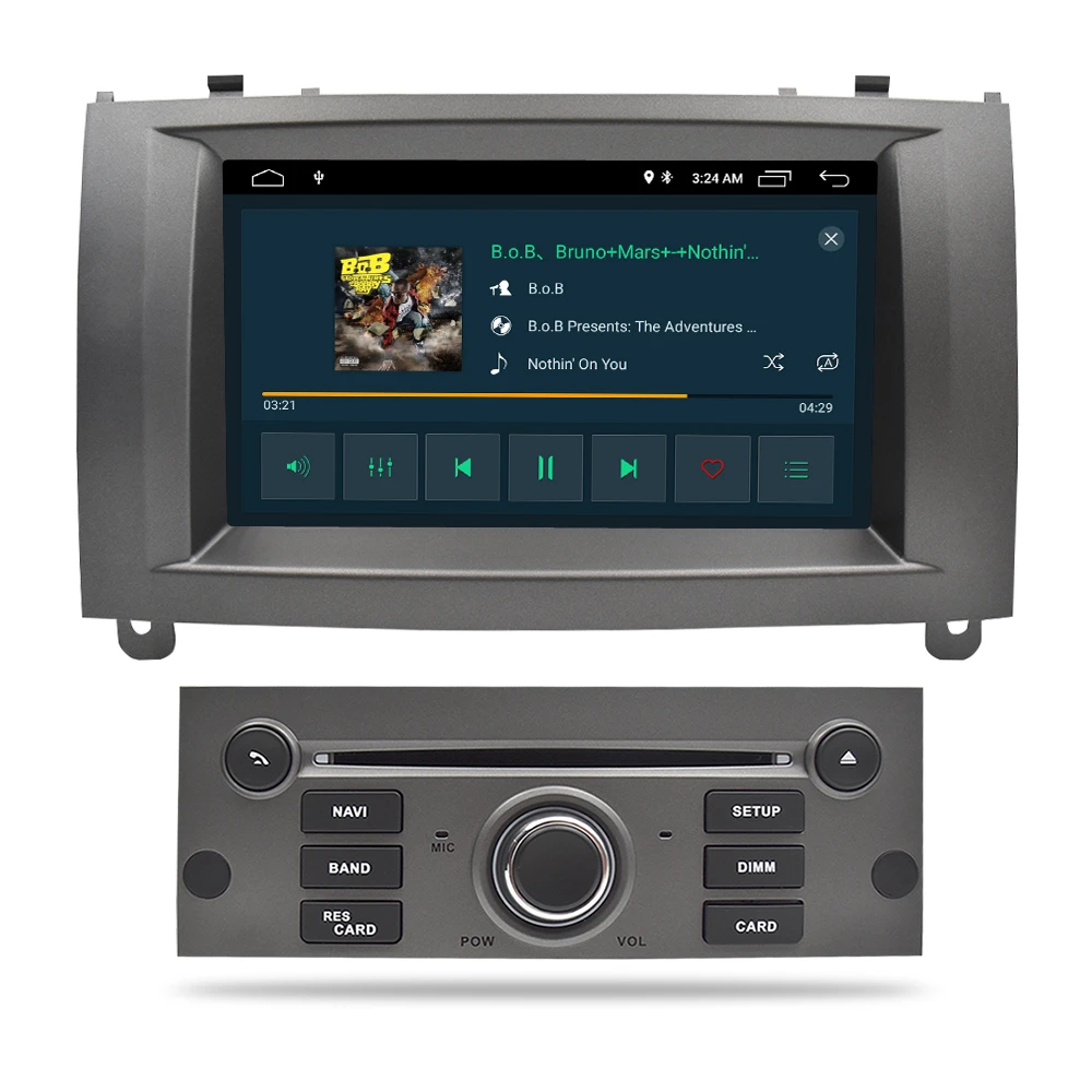 4 грамма Android 9,0 9,1 Автомобильный DVD стерео плеер для peugeot 407 2004-2010 gps навигация WiFi Bluetooth Автомобильный мультимедийный Видео Аудио