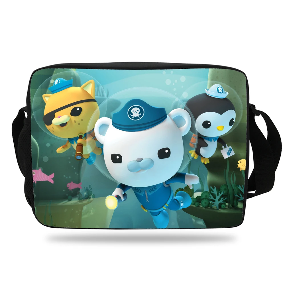 Popular School Shoulder Bag For Children The Octonauts Print Messenger