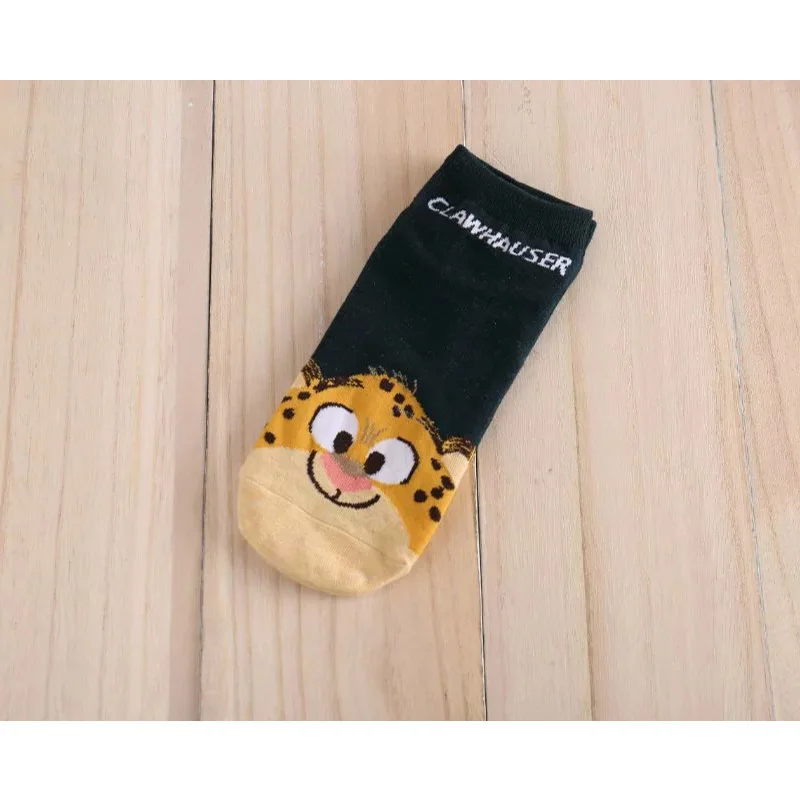 Lionzone New Cartoon Ladies Socks Crazed Animal Judy Rabbit Nick Stitch Clawhauser Stitch Mr.Q  Tigger Women Socks