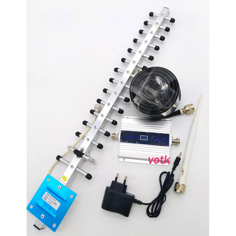 

3g signal repeater cell phone 3g signal booster, WCDMA 2100mhz 3g signal amplifier with 18dbi 3g yagi 50ohm cable