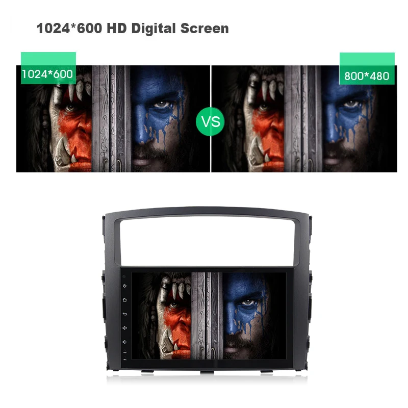Best 9 inch big screen 8 core Android 9.0 Car DVD GPS for MITSUBISHI PAJERO 2006 2007 2008-2014 2015 car radio stereo 4G RAM 12