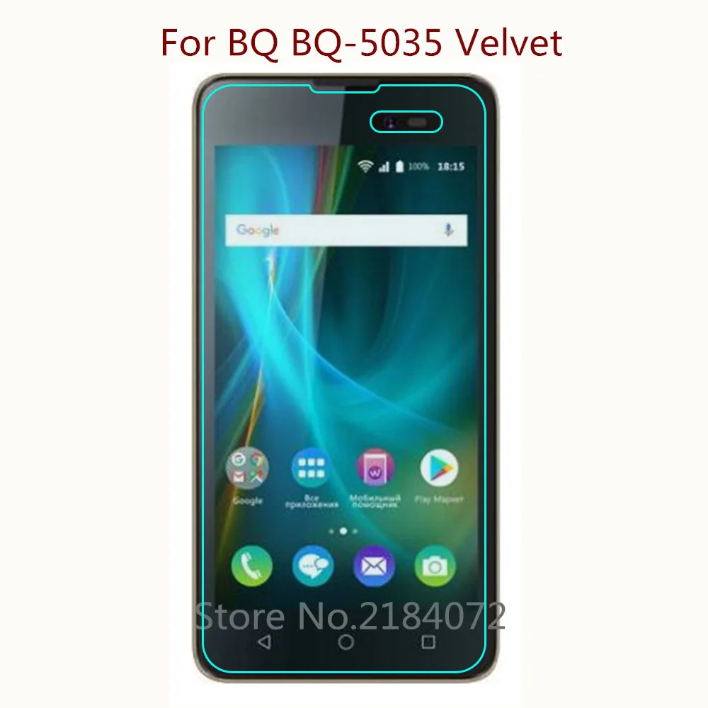 9H 2.5D Screen Protector Glass Phone For BQ BQ-5035 Velvet Tempered Glass SmartPhone Front Film Protective Screen