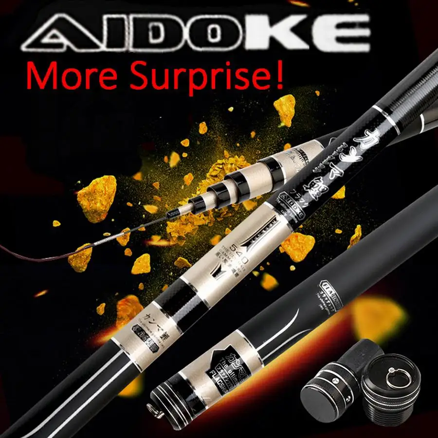 AIDOKE Canmaly Удочка быстрое действие сверхтвёрдый Carbonfibre 19 и 28 твердое качество 3 6 м 9 4