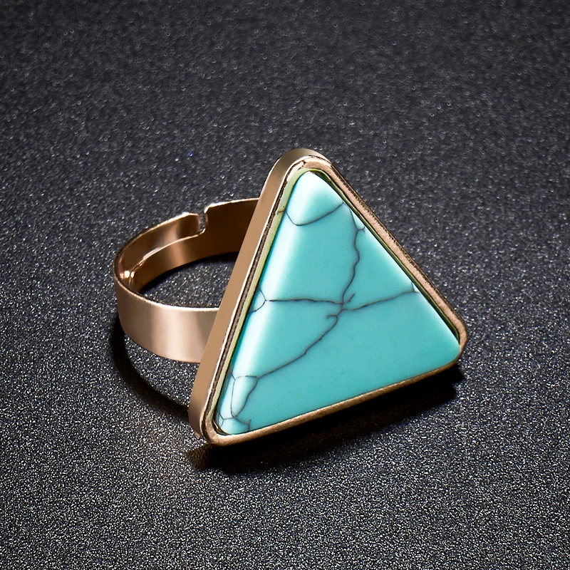 

MISANANRYNE 2019 Personalized Bohemian Rings Vintage Antique Silver Turquoises Tibet Women Finger Ring Statement Jewelry