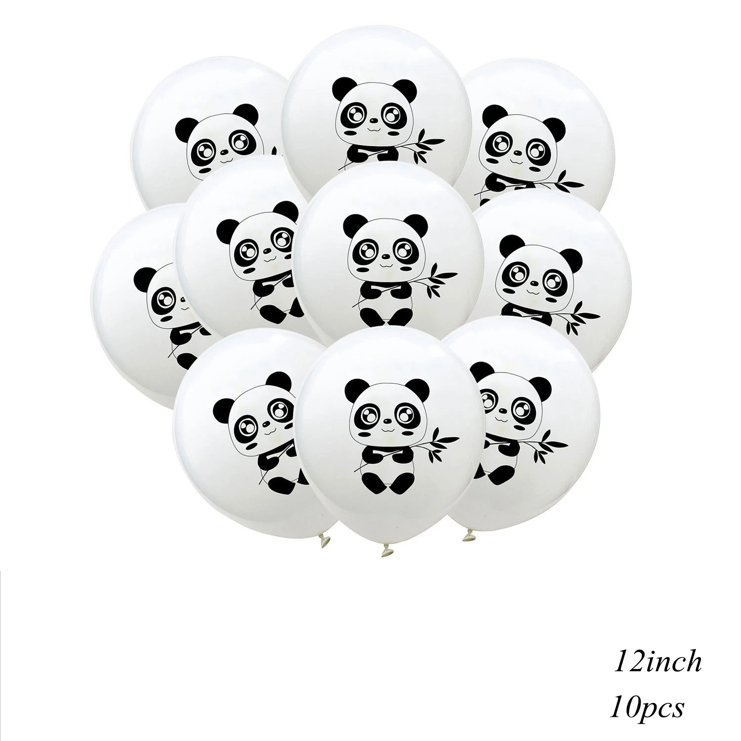 10 шт./компл. прекрасный мультфильм панда тема воздушные Шары Баннер-Гирлянда для маленьких девочек день рожденья для мальчиков украшения - Цвет: 10pcs panda 2