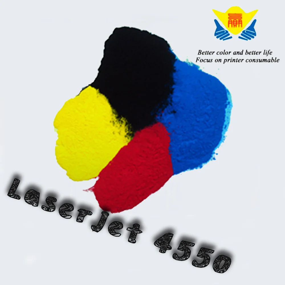

JIANYINGCHEN Compatible Color refill Toner Powder for HP color LaserJet 4550 5550 laser printer (4bags/lot) 400g per bag