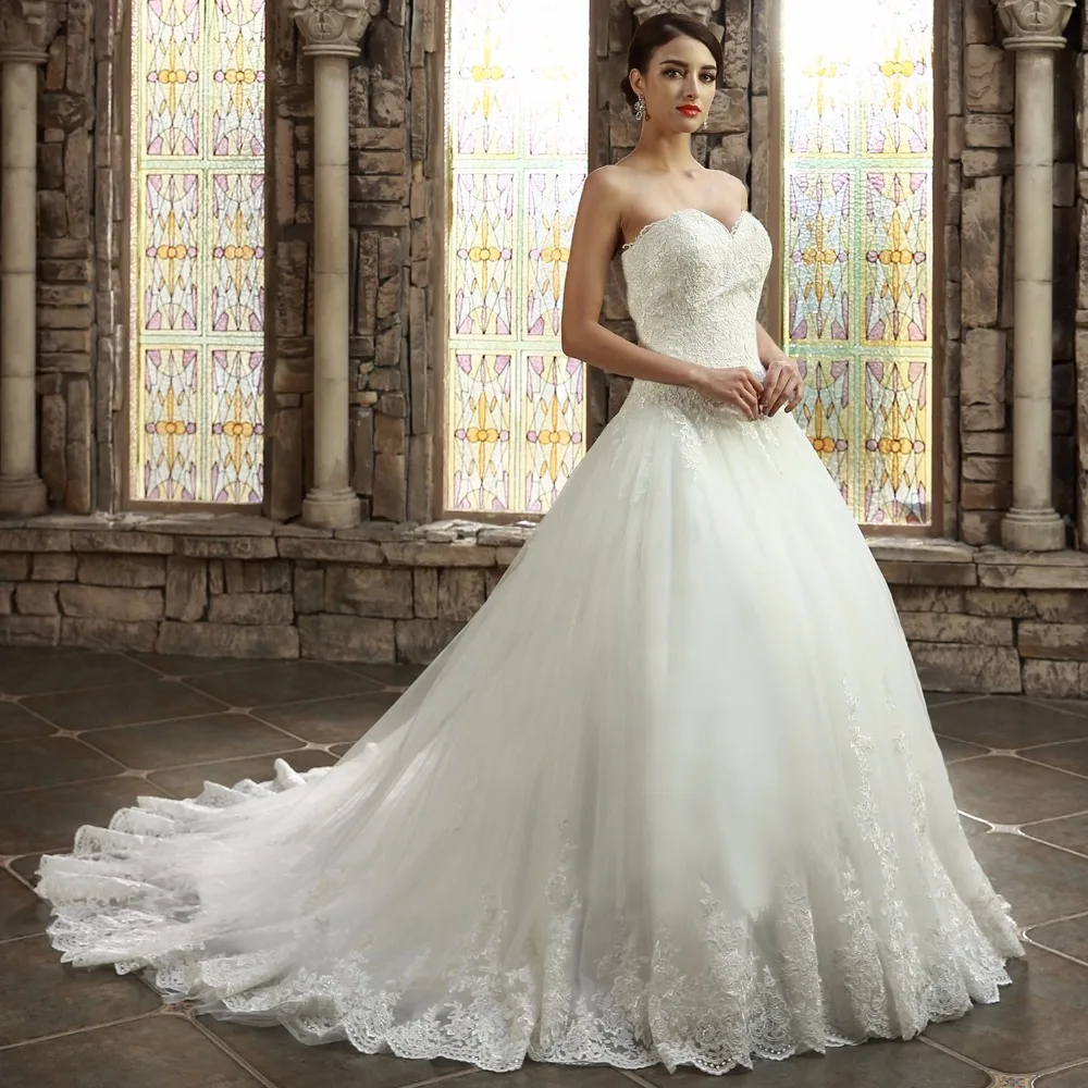 Buy A Line Sweetheart Long Train Lace