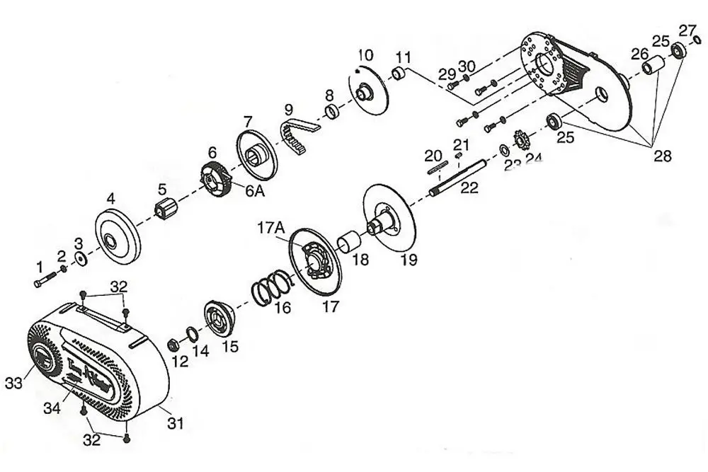 VEVOR Новый Go Kart конвертер крутящего момента CVT сцепления 1 "CVT системы передачи преобразователи и замена