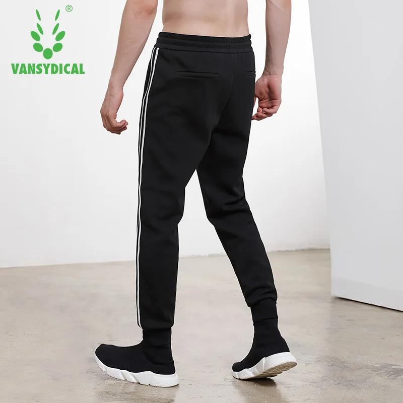 Vansydical полосатые спортивные штаны для бега мужские с боковыми буквами