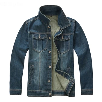 

2018 Spring New Casual Slim Fit Jacket Jeans Man Good Quality Turn Down Collar Blouson Homme