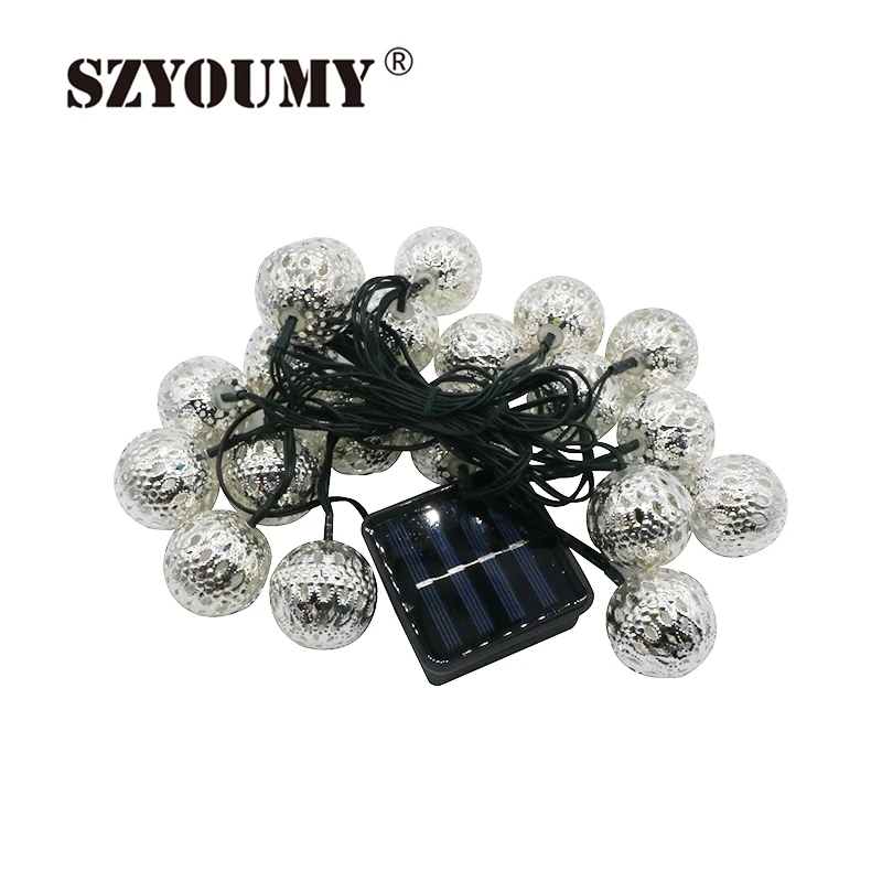SZYOUMY Waterproof 20 LED Solar Powered Fairy Light ...