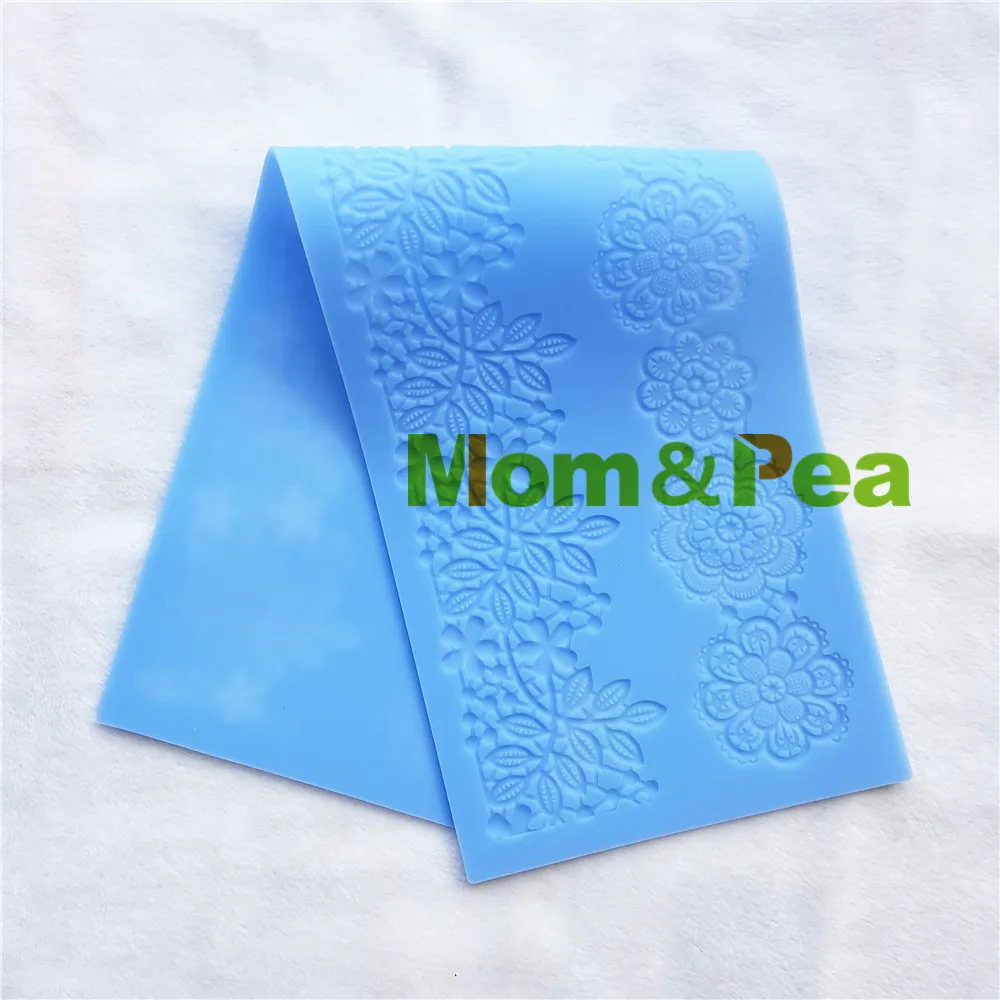 Mom& Pea MPL505, кружевная форма для украшения торта, помадка, 3D форма для торта, силиконовая форма для пищевых продуктов