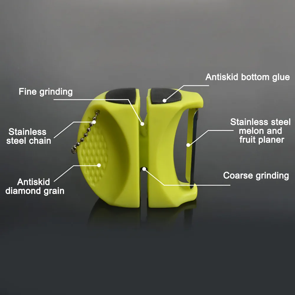 

Stainless Steel Peeler Fast Pocket Sharpening Stone Kitchen MultifunctionTools 10.26