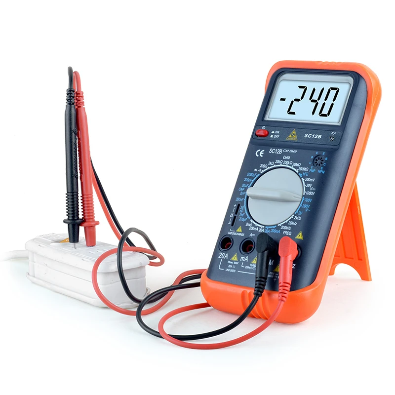 

Digital Multimeter AC/DC Voltage 200 Ohm Capacitance Meter frequency 2KHz Professional Tester