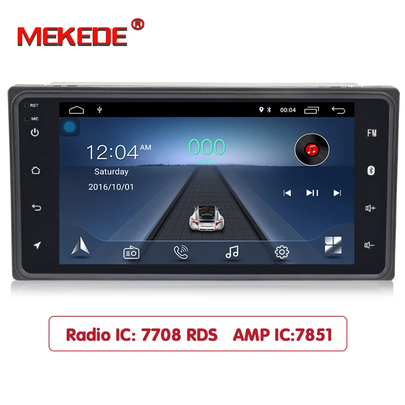 Clearance MEKEDE Android 8.1 7inch 2 din car dvd multimedia For TOYOTA COROLLA Camry Land Cruiser HILUX PRADO RAV4 radio screen gps stereo 1