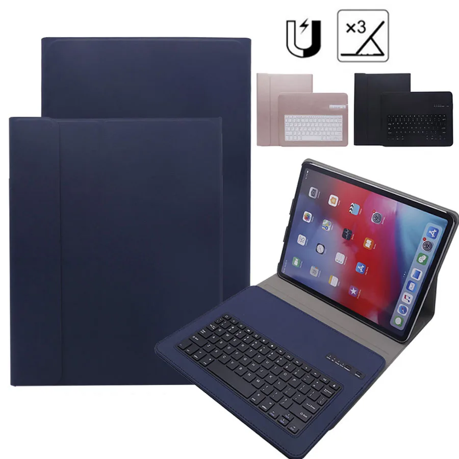 

For iPad Pro 12.9 2018 Bluetooth Keyboard Case Smart Cover Tablet Case with Keyboard for iPad Pro 12.9 inch A1876/A2014/A1895