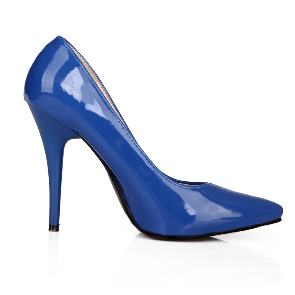 Новинка; Гламурные женские туфли-лодочки в деловом стиле; цвет синий, бежевый классические женские туфли телесного цвета на шпильке большие и маленькие размеры 10, 12, 30, 43, 48; HG5A