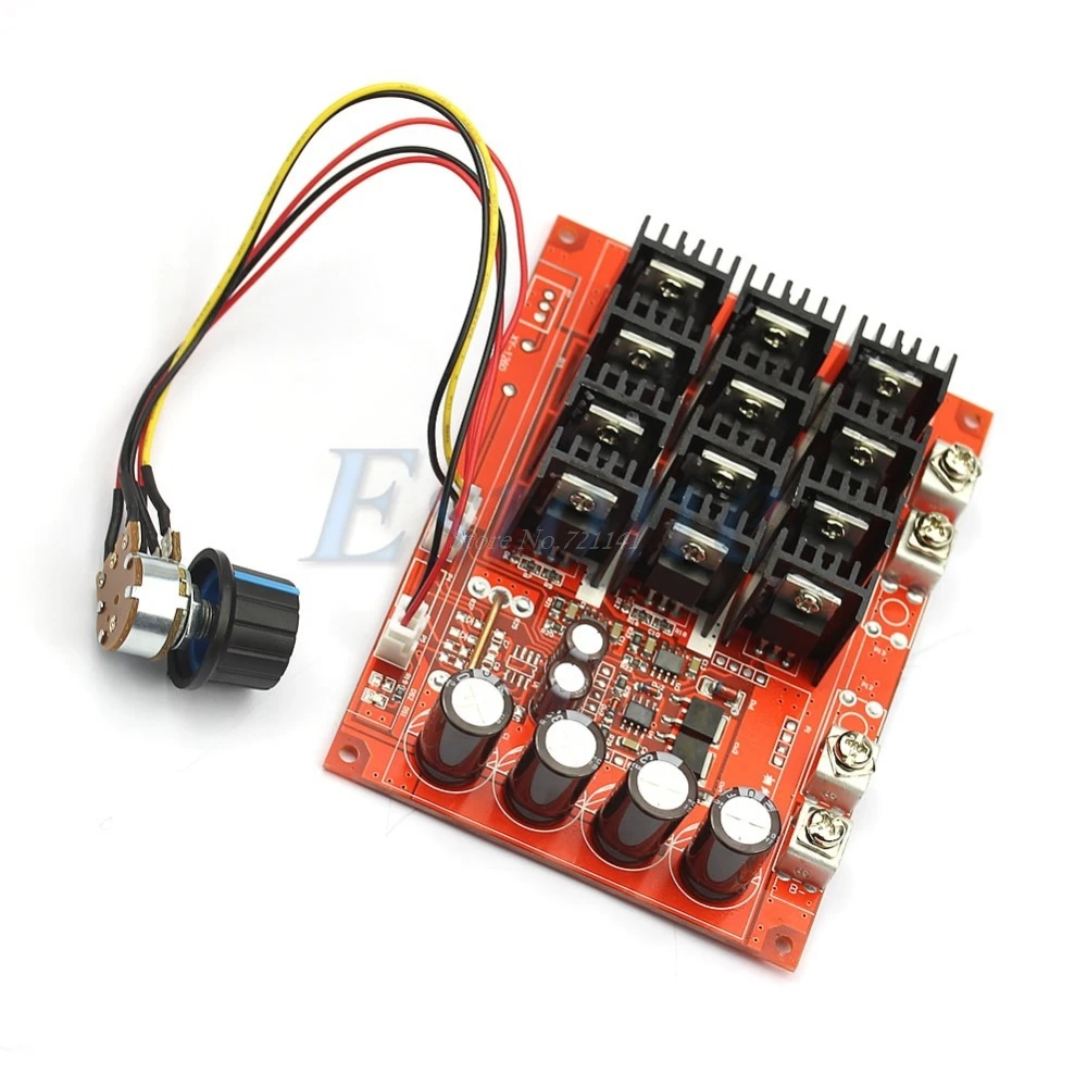 DC 10-50V 60A регулятор скорости двигателя ШИМ HHO RC контроллер 12V 24V 48V 3000W Максимальная интегральная схема