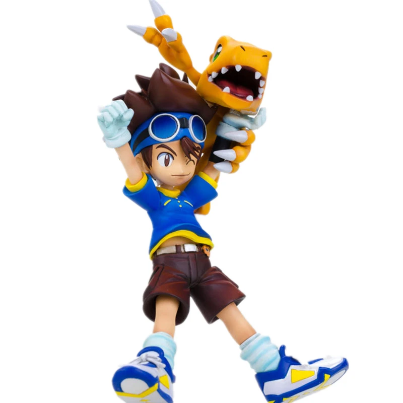 

Digimon Action Figures Yagami Taichi and Agumon Anime Model Collection Toy 11CM Digital Monster Nendoroid Dolls for Kids Adult
