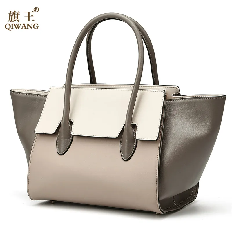 Brands Women Trapeze Handbag Real Genuine Leathe Totes bag For Ladies