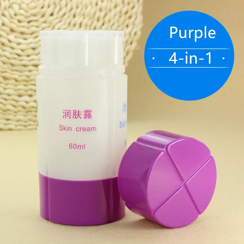 Travel Cosmetics Three-In-One Bottling 4-In-1 Bottle Shampoo Shower Gel Storage Wash Bag Empty Bottle - Цвет: Color 3