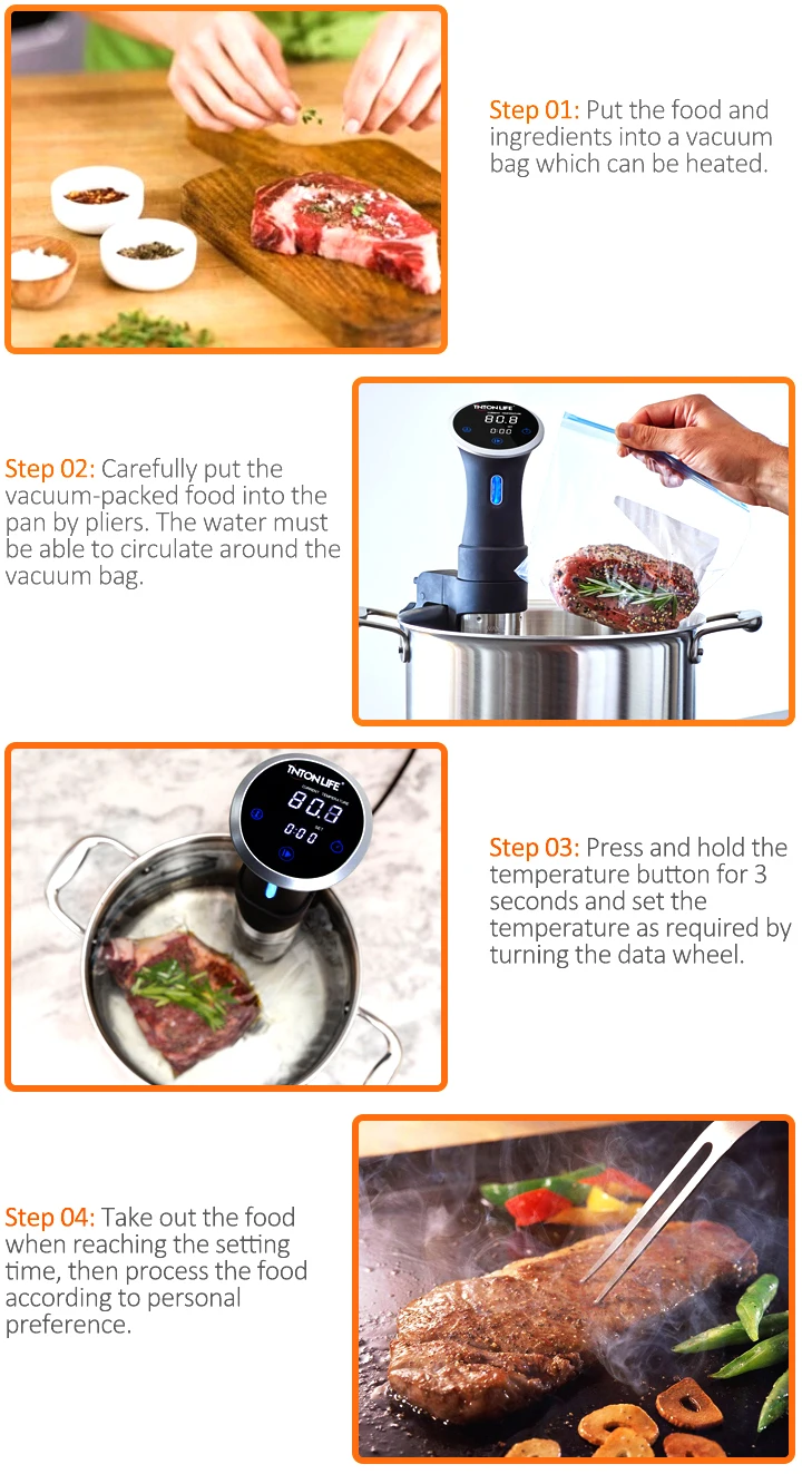 Sous Vide плита низкотемпературная вакуумная варочная машина для варки стейков вакуумная пищевая машина