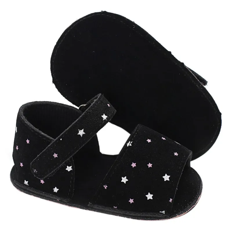 Первые ходоки Летний Лидер продаж для маленьких девочек звезда мягкие удобные туфли принцессы для детей недавно модная обувь 0-18 м