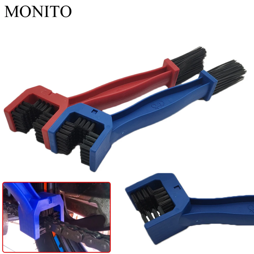 Hot Motorcycle Chain Maintenance Tool Cycling Cleaning Brush For GAS EC 2T 4T FSE/FSR RR/RS HUSQVARNA TC125 TE125 Red/Blue | Автомобили и