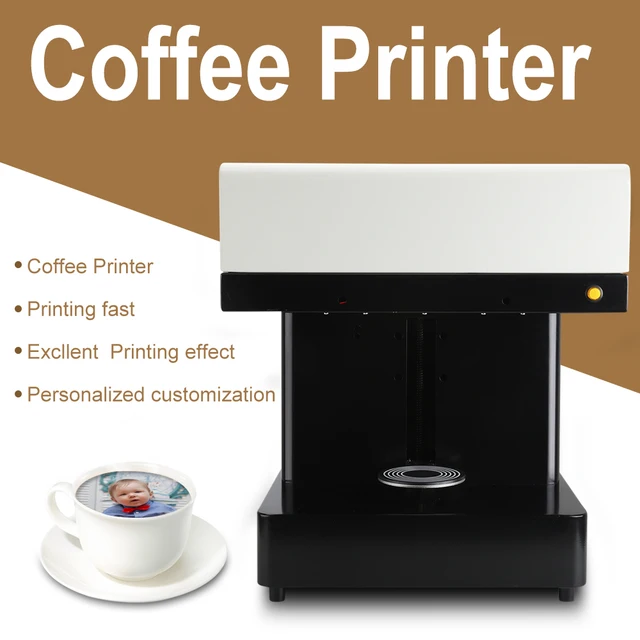Cheap Automatic Coffee Printer Latte PrinterSelfie Edible Coffee Printing For Chocolate Tea Cake Dessert Beverage Printing Machine  