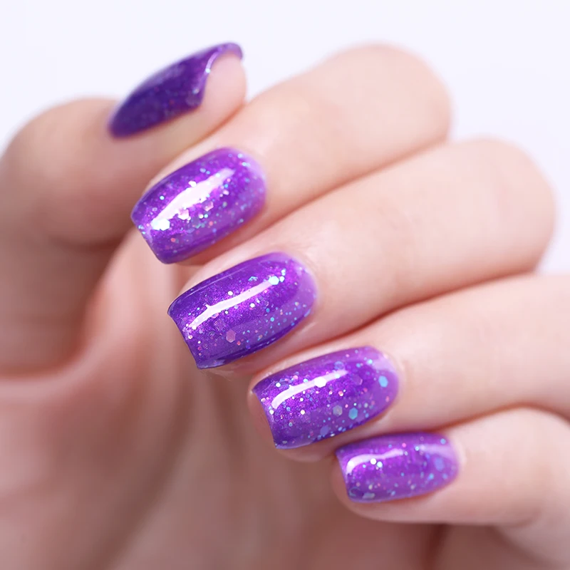 WHID шикарный гель для ногтей с блестками лак Лаки фиолетовый серии с отделкой из бисера на возраст, Длительное Действие, УФ-гель для дизайна ногтей 5 мл для дизайна ногтей
