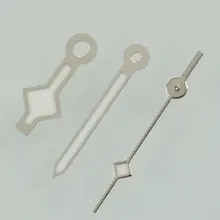 Серебристое окаймление белые стрелки часов подходят для ETA 2836 2824 механического движения или miyota 8215 автоматический часовой механизм аксессуары