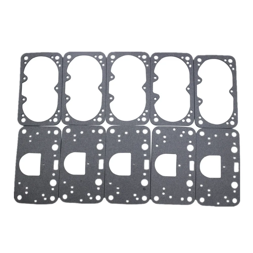 10 HOLLEY CARBURETOR NON STICK FUEL BOWL METERING BLOCK GASKET 4150 2 CIRCUIT