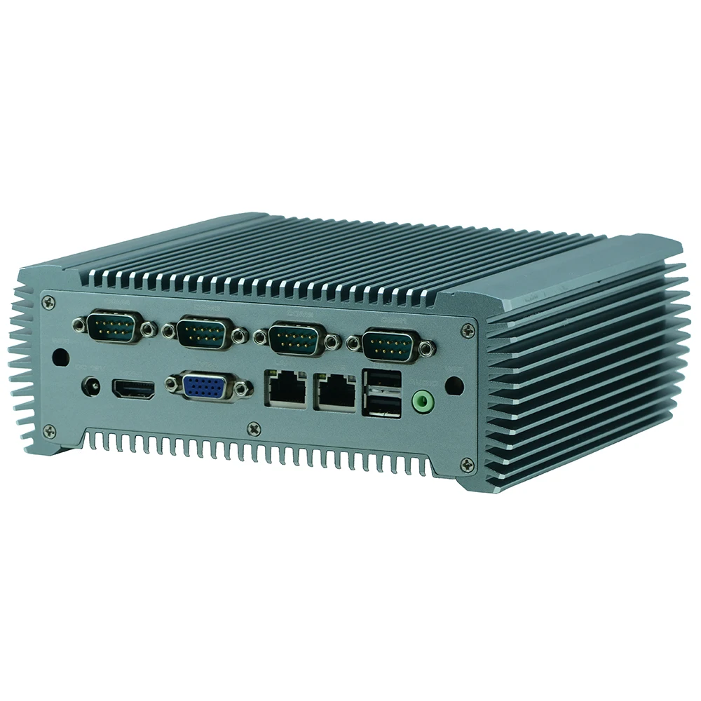 Fanless Embedded Industrial Computer with 6 COM 2 LAN 82583V Partaker Q10 (8)